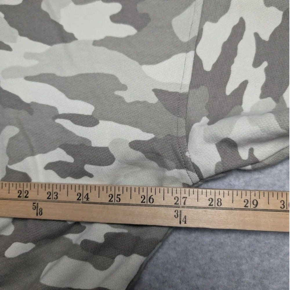 Aerie Womens Camo Cropped Crewneck Sweatshirt Medium Athleisure Loungewear - Picture 8 of 11